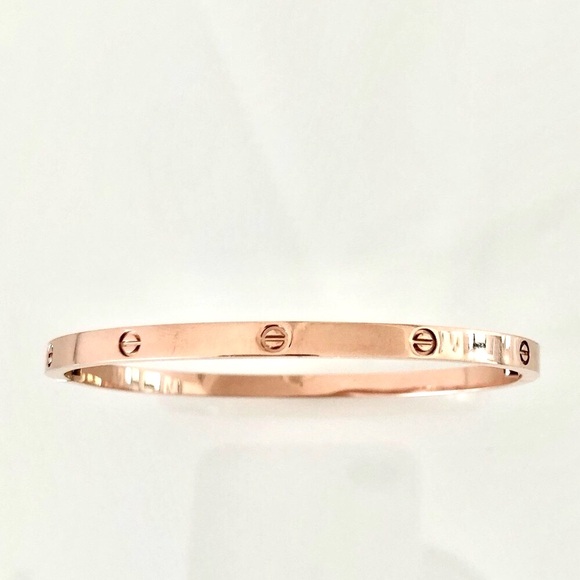 Rose Gold Screw Bracelet Small Model - Picture 9 of 10